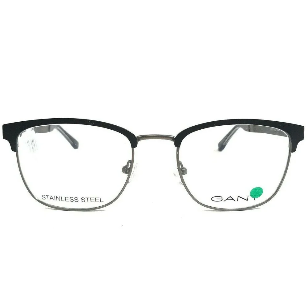 Gant Eyeglasses Frames GA3181 002 Black Grey Square Full Wire Rim 52-20-145